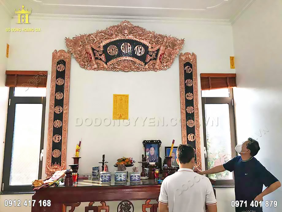 Đồ đồng Ho&agrave;ng Gia tư vấn lựa chọn k&iacute;ch thước ho&agrave;nh phi c&acirc;u đối chuẩn phong thủy